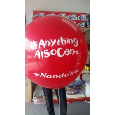 Jumbo 36'' helium balloon with sticker branding